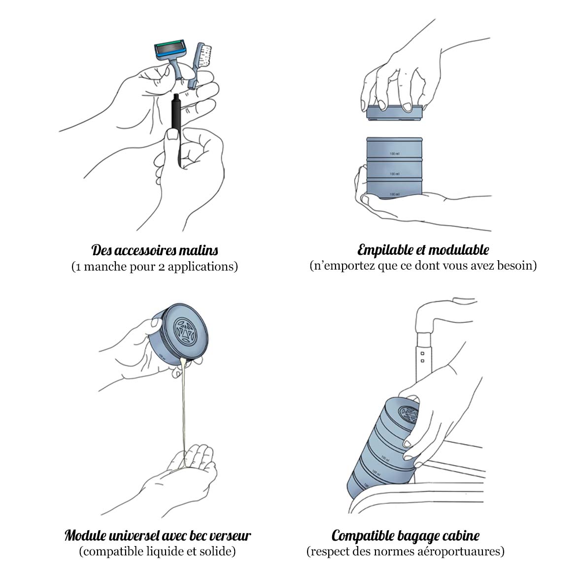Photo pour expliquer le fonctionnement de l'IceTower et ces accessoires